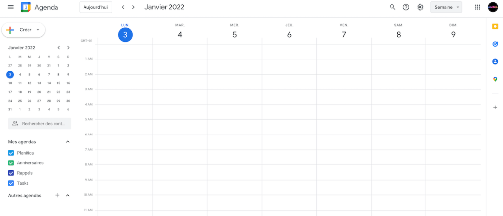 comment imprimer un calendrier google agenda