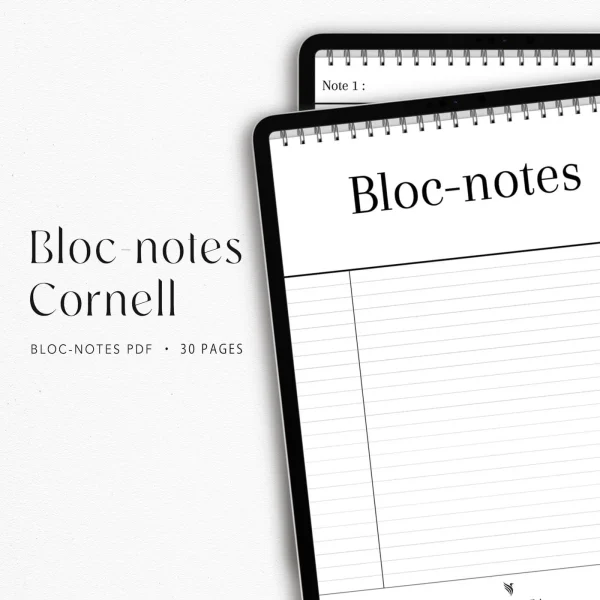 Bloc-notes Cornell Numérique