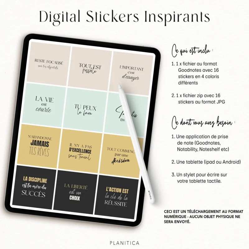 Digital Stickers - Citations Inspirantes – Image 4