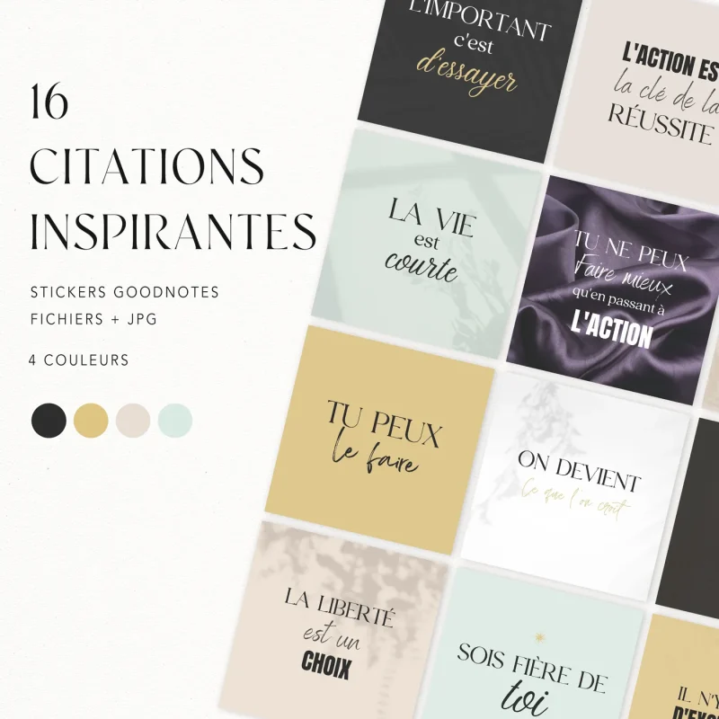 Digital Stickers - Citations Inspirantes – Image 5