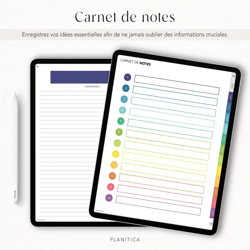 Planner prise de notes