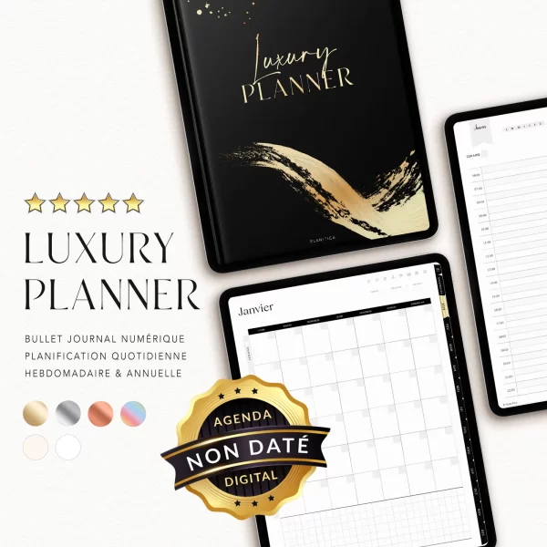 Digital Planner Non Daté de luxe