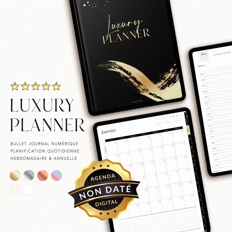 Digital Planner Non Daté de luxe
