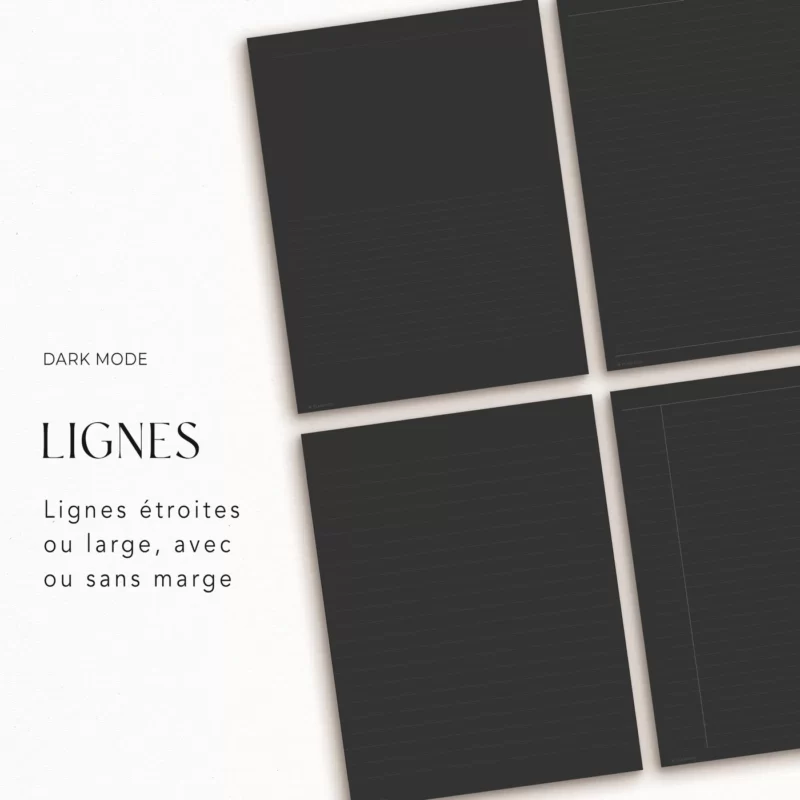 Modèles de pages prise de notes - 37 Templates de pages – Image 4