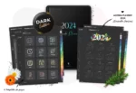 Agenda Planner Dark 2024