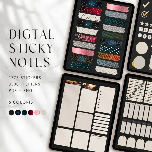 Autocollants pour digital Planner