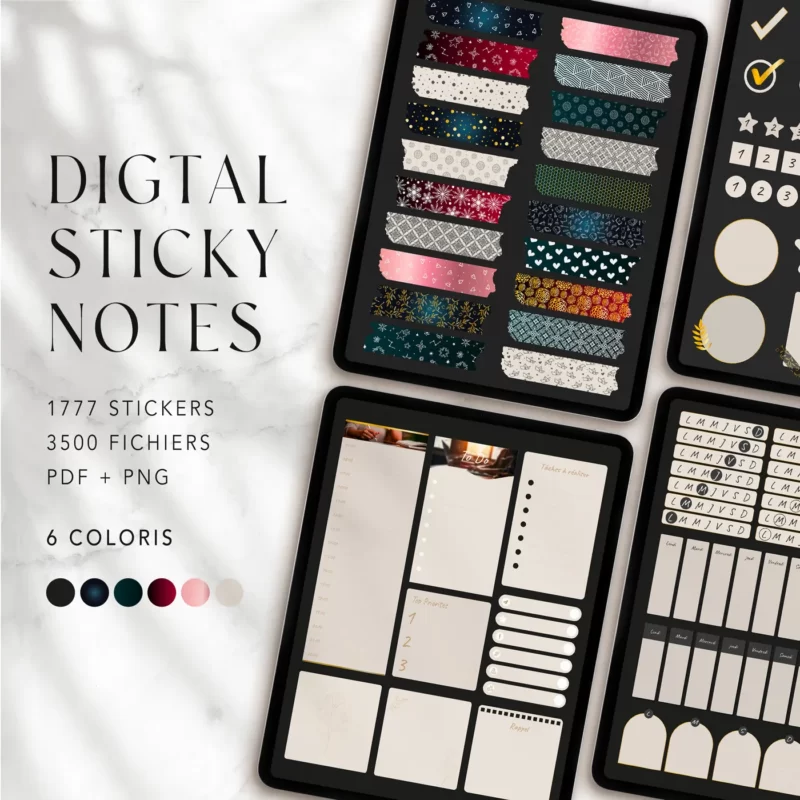 Autocollants pour digital Planner