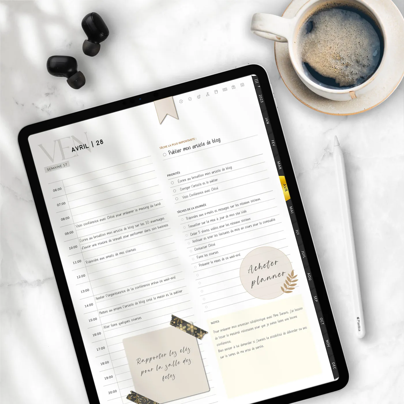 Digital Sticky Notes - Autocollants pour Digital Planner – Image 2