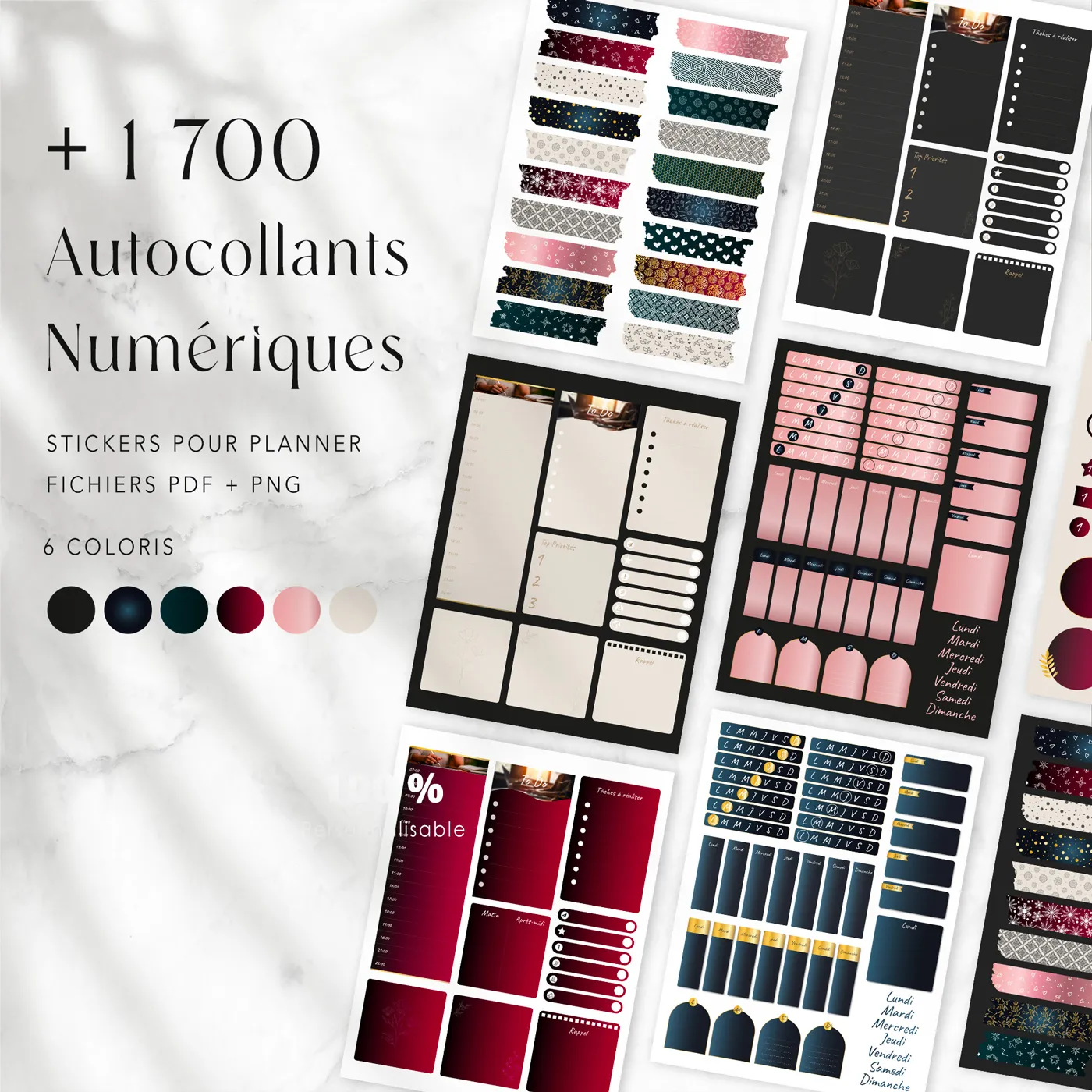 Digital Sticky Notes - Autocollants pour Digital Planner – Image 6