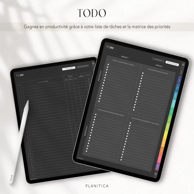 Agenda Planner Dark Édition 2025 – Image 2